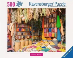 Colorful Spices Morocco palapeli 500 palaa on Ravensburgerin marokkolainen maustetori-aiheinen palapeli.