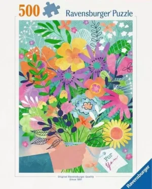 Flowers for you palapeli 500 palaa on Ravensburgerin kukkapalapeli.