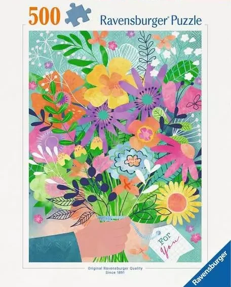 Flowers for you palapeli 500 palaa on Ravensburgerin kukkapalapeli.