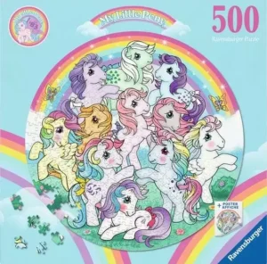 My Little Pony palapeli 500 palaa on Ravensburgerin pyöreä palapeli.
