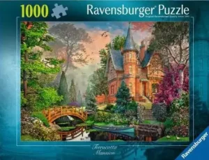 Terracotta Mansion palapeli 1000 palaa on Ravensburgerin tammikuun 2026 uutuus, jonka on kuvittanut Dominic Davison!