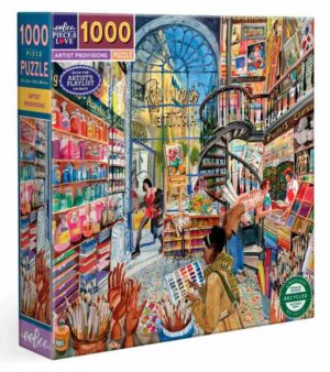 eeBoo Artist Provisions palapeli 1000 palaa on kauppapalapeli, jonka on kuvittanut Victoria Tentler-Krylov.