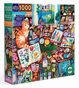 eeBoo Naturalist's Cat palapeli 1000 palaa on kissapalapeli, jonka on kuvittanut Magda Konečná.