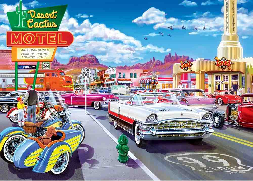 MasterPieces Drive Through on Route 66 palapeli 1000 palaa - Image 2