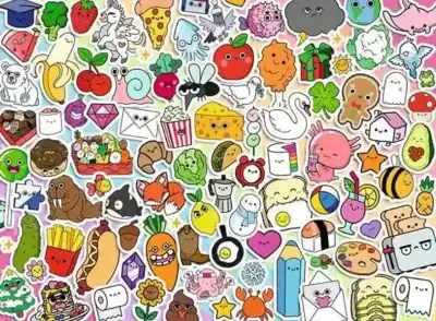 Cute Kawaii Chaos palapeli 500 palaa on Ravensburgerin palapelien kokoamisen maailmanmestaruuskisoissa 2025  koottu parikisan semifinaalin kisapalapeli