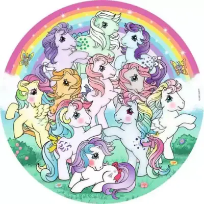 My Little Pony palapeli 500 palaa on Ravensburgerin pyöreä palapeli.
