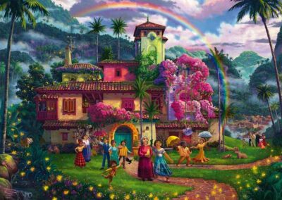 Disney Encanto palapeli 1000 palaa on Thomas Kinkade Studios kuvittama Disney-palapeli. Schmidt spiele