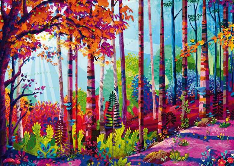 Schmidt Spiele In the heart of the forest palapeli 1000 palaa, kuvitus Redina Tili