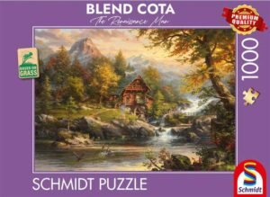 Summer house palapeli 1000 palaa on Blend Cotan kuvittama mökkipalapeli ja maisemapalapeli