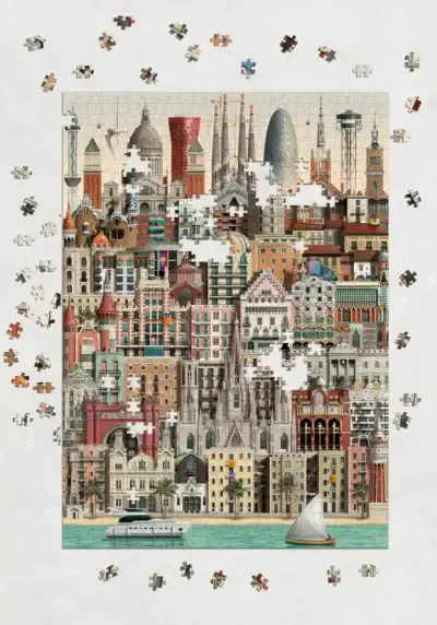 Martin Schwartz Barcelona palapeli 1000 palaa - Image 2