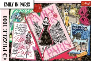 Emily in Paris Fashion Magazine palapeli 1000 palaa Fashion Magazine koostuu luonnosmaisista muotikuvista