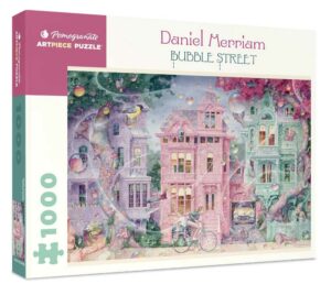 Daniel Merriam: Bubble Street palapeli 1000 palaa on Pomegranaten taidepalapeli ja fantasiamainen kaupunkipalapeli.