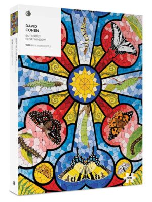David Cohen: Butterfly Rose Window palapeli 1000 palaa on Pomegranaten taidepalapeli. 