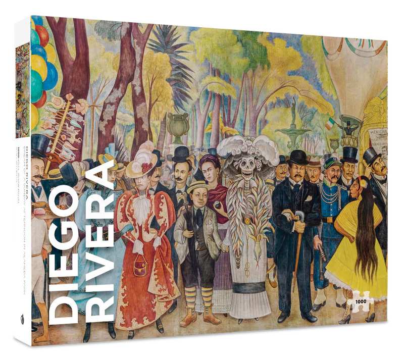 Diego Rivera palapeli 1000 palaa Dream of a Sunday Afternoon in Alameda Park on Pomegranaten taidepalapeli