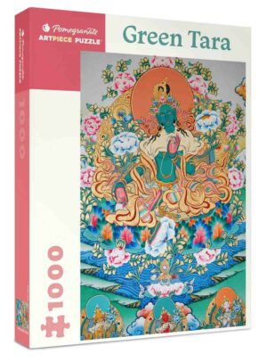 Green Tara palapeli 1000 palaa on Pomegranaten taidepalapeli, jossa Tara, naispuolinen buddha