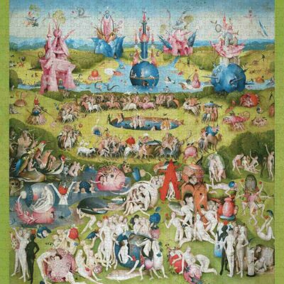 Pomegranate Hieronymus Bosch Garden of Earthly Dilights palapeli 1000 palaa historia ja taidepalapeli