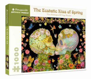 The Ecstatic Kiss of Spring palapeli 1000 palaa on Tino Rodriguez'n ja Virgo Paraison taidepalapeli Pomegranate pääkallot palapeli