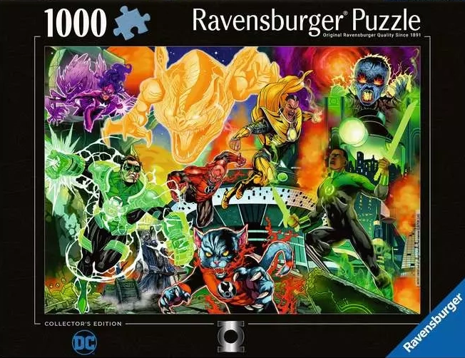 Green Lantern palapeli 1000 palaa on Ravensburgerin julkaisema Collector's Edition -palapeli.