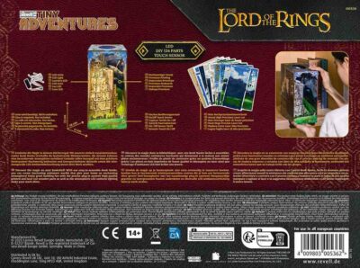 Revellen 3D The Lord of the Rings Minas Tirith on kirjahyllyyn kirjojen väliin asetettava kirjan kokoinen pienoismaailma. Book Nook uutuus