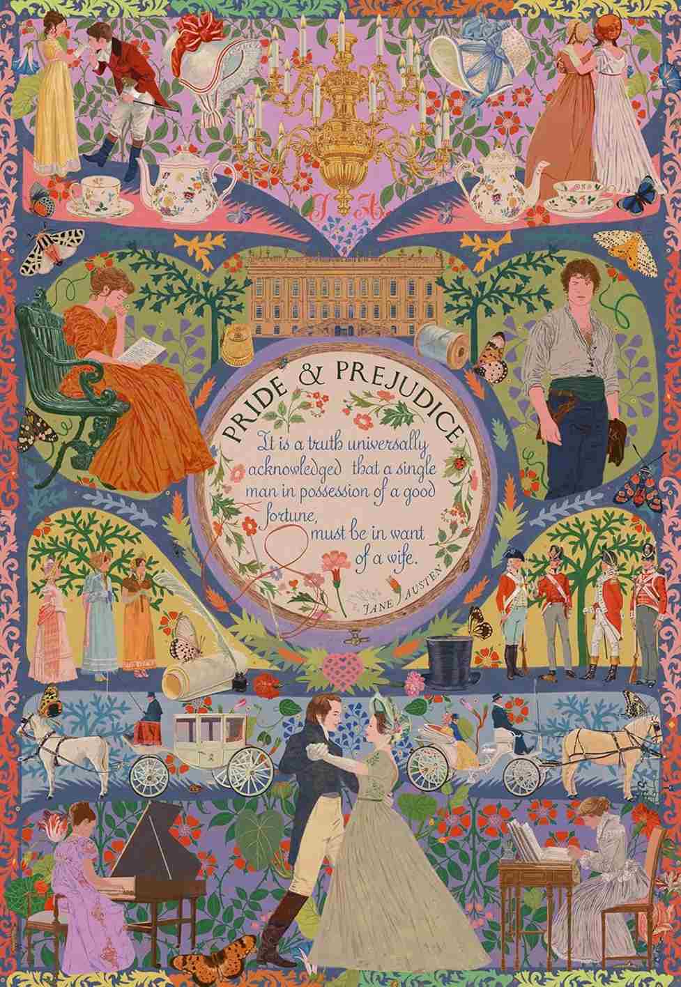 Pride & Prejudice palapeli The Opening Lines -palapeli on Skittledogin Ylpeys ja ennakkoluulo -palapeli