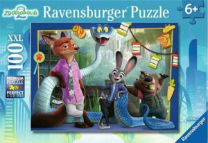 Ravensburger Disney Zootopia 2 on 100 palan lastenpalapeli, jossa on XXL‑kokoiset palat