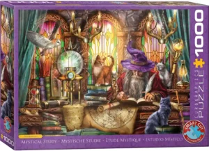 Mystical Study palapeli vie sinut lumoavaan fantasiamaailmaan. Kuvitus Ciro Marchetti