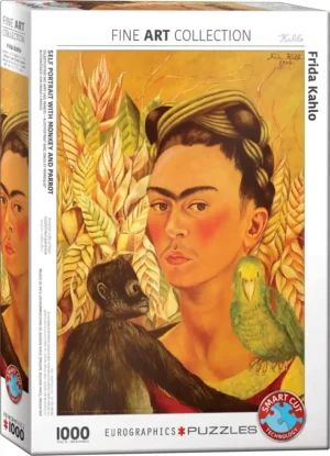 Self Portrait with Monkey and Parrot on Eurographicsin 1000 palan taidepalapeli, joka pohjautuu Frida Kahlon tunnettuun omakuvaan