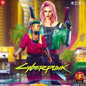 Cyberpunk 2077 Kitsch Style ‑palapeli edustaa Night Cityn Kitsch‑estetiikkaa Good Loot palapelit