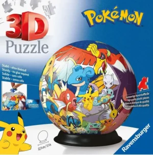 Ravensburger Pokémon 3D pallopalapeli on kolmiulotteinen palapeli, josta rakennetaan pallon muotoinen kokonaisuus