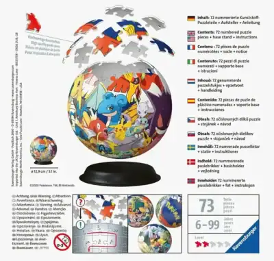 Ravensburger Pokémon 3D pallopalapeli 72 palaa - Image 3
