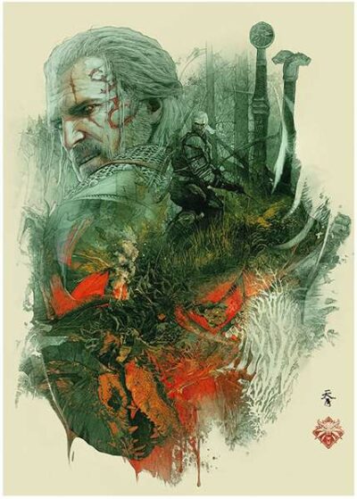 Good Loot The Witcher 10th Anniversary ‑palapelipaketti 10 × 500 palaa