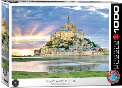 Mont St. Michel, France on Eurographicsin 1000 palan maisema palapeli