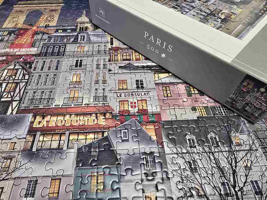 Palapelitaiteilija Martin Schwartz luo kaupunkikuvia, joissa jokainen rakennus kertoo tarinan