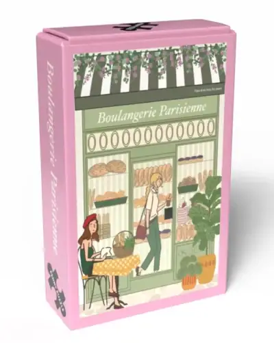 Boulangerie Parisienne Bakery minipalapeli on hurmaava 99 palan palapeli, Penny Puzzle