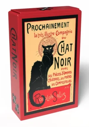 Chat Noir Vintage minipalapeli on tyylikäs 99 palan palapeli Penny Puzzle