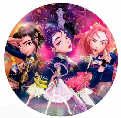 Ravensburger K‑Pop Demon Hunters on 500 palan pyöreä palapeli