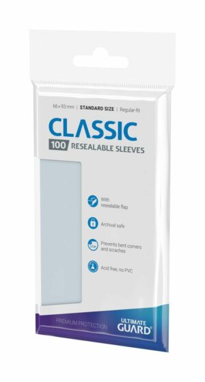 Ultimate Guard Classic Sleeves Standard Size (100) - Resealable (suojukset)