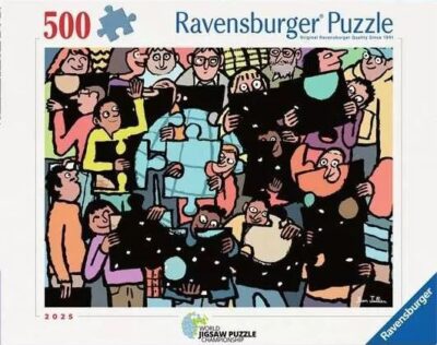 Puzzle Community on Ravensburgerin 500 palan palapeli, ja se oli kisapelinä vuoden 2025 World Jigsaw Puzzle Championshipin yksilöfinaalissa.