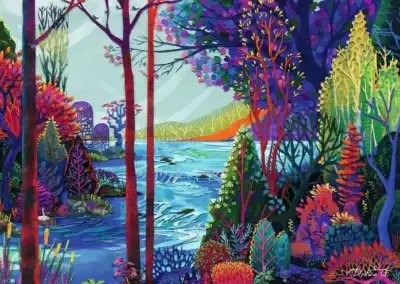 Indigo Forest palapeli on Redina Tilin kuvittama värikäs maisemapalapeli, jonka on valmistanut Ravensburger. SM-joukkuefinaalin peli