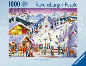 To the Rhythm of the Slopes on Ravensburgerin 1000 palan palapeli, jonka teemana on talvinen rinne ja laskettelijat.