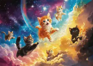 Space Kittens on 500 palan palapeli, jossa joukko iloisia kissoja seikkailee avaruudessa kissapalapeli