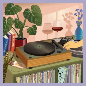 Music & Me on Vissevassen 500 palan palapeli, joka kuvaa rauhallista hetkeä musiikin parissa.