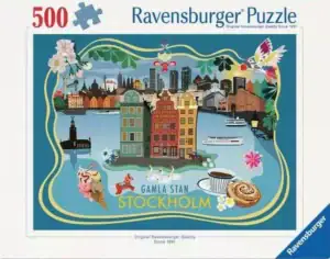 Ravensburger Old Town, Stockholm palapeli 500 palaa Kuvitus Liselotte Karlsson