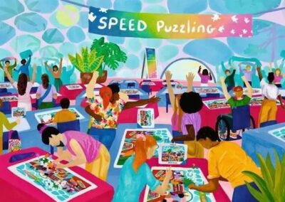 Speed Puzzling on Ravensburgerin 1000 palan palapeli