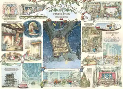 Cobble Hill Brambly Hedge Winter Story palapeli 1000 palaa - Image 2