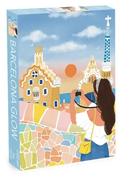 Olleo Barcelona Glow palapeli 500 palaa vie ihastuttavaan Barcelonaan. Barcelona Glow'n on kuvittanut Ohkeidea. Olleo Puzzle