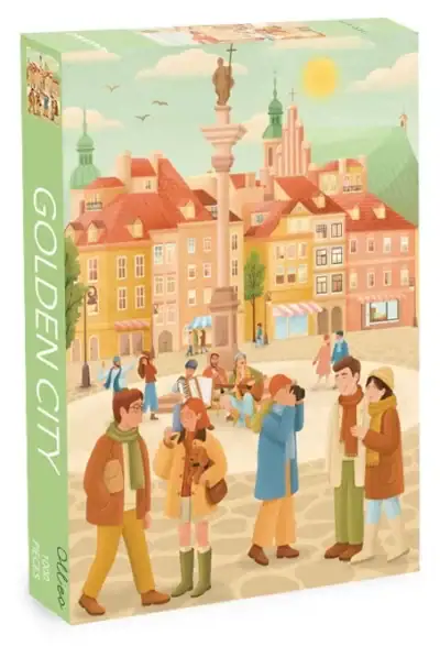 Olleo Golden City on 1000 palan palapeli, jonka on kuvittanut Yael Hofri. Olleo puzzles palapeli