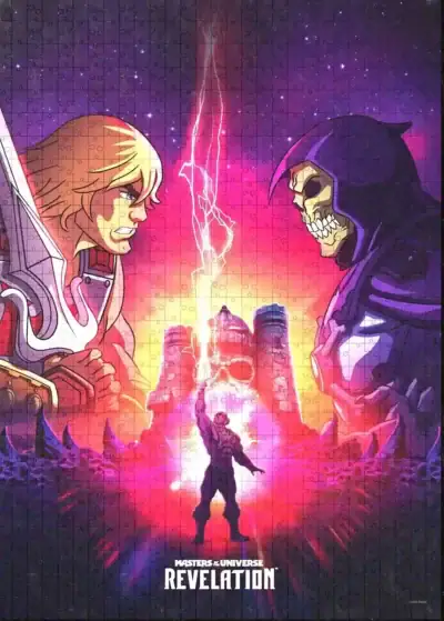 Revelation He‑Man & Skeletor -palapeli tuo yhteen sarjan ikoniset hahmot He‑Manin ja Skeletorin.