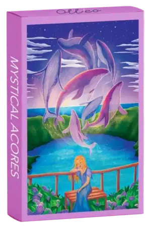 Olleo Mystical Azores minipalapeli 99 palaa on kuvittanut Cindy Tardiou. Olleo Puzzles