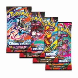 Pokémon TCG: Chaos Rising – Booster pack on yksittäinen Pokémon‑keräilykorttipelin boosteripakkaus.